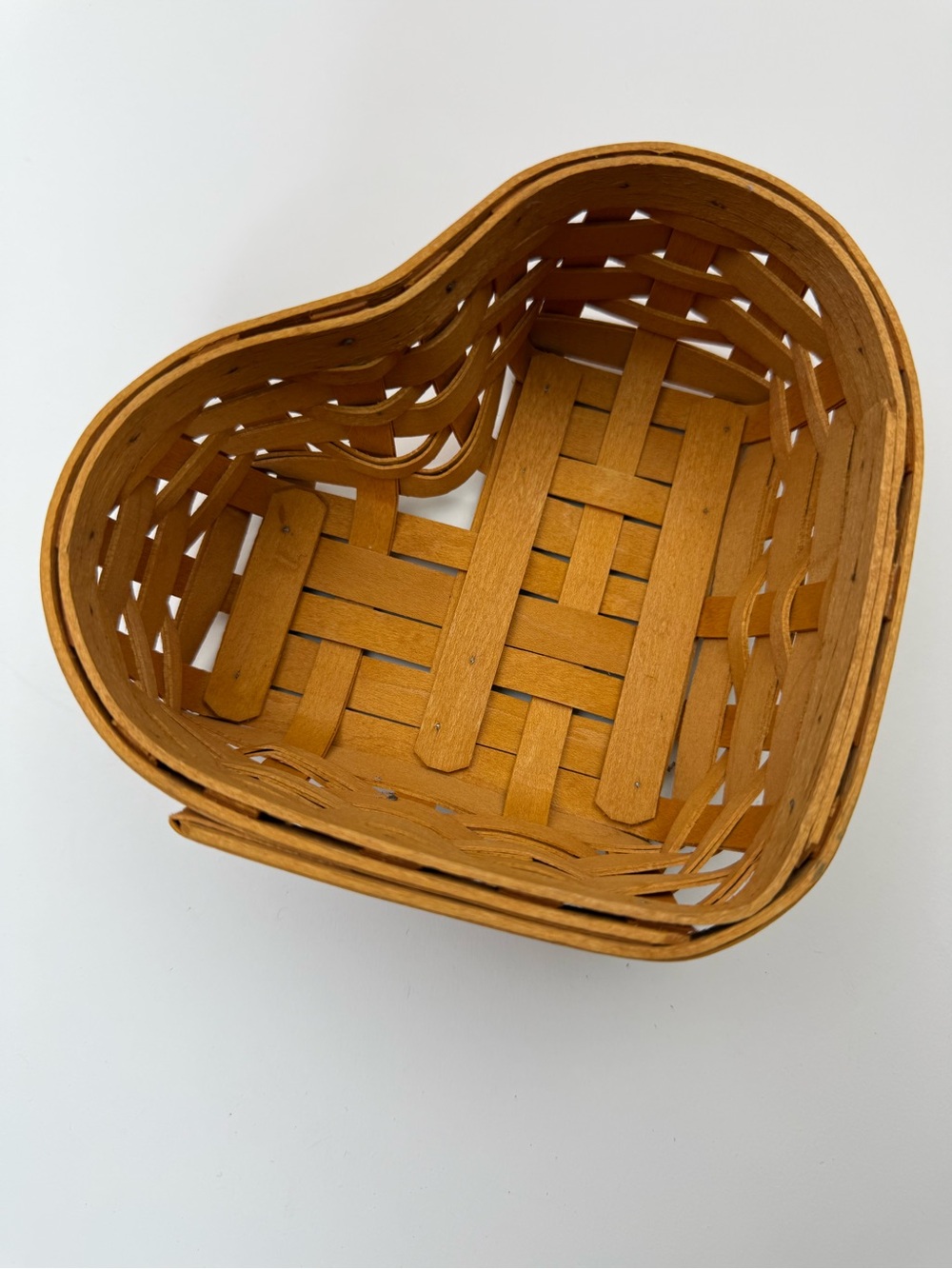 Longaberger Heart Basket in perfect condition